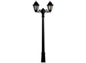 8031874243257 - Gigi bisso anna doppelte Straßenlampe 2m E27 IP55 Farbe Schwarz - Schwarz - Fumagalli