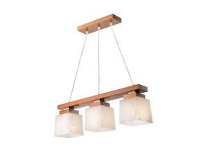 5907687410403 - Lamkur Lighting - Lamkur Kubuś Kubus Bar Pendel-Deckenleuchte Glasschirme Rustikal 3x E27