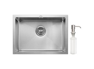 0738956108456 - - Handgemachte Einbauspüle 50 x 43cm Küchenspüle Edelstahl Einzelbecken Spülbecken Waschbecken Schenken Sie einen Seifenspender 0738956108456 - - Handgemachte Einbauspüle 50 x 43cm Küchenspüle Edelstahl Einzelbecken Spülbecken Waschbecken Schenken Sie einen Seifenspender