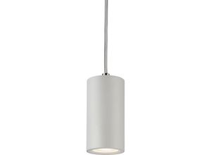 5056270838114 - Knightsbridge - Dasan Single Short Fixed Round Pendant White - DAA1FRW