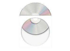 4008705832694 - HERMA 1140 CD- DVD-Hüllen 124 x 124 mm Weiß 100 Stück