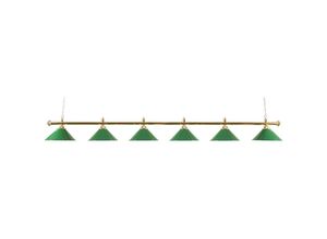 8717931915908 - - Lampenmast mit sechs Schirmen Messing Grün - Groen 8717931915908 - - Lampenmast mit sechs Schirmen Messing Grün - Groen