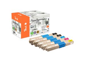 7640182387402 - O4650-87 5 Tonermodule XL (2*bk c m y) ersetzt OKI 46508712*2 46508711 46508710 46508709 für zB OKI C 332 DN OKI MC 363 DN OKI MC 363 N (wiederaufbereitet)