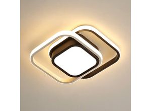 Image of Goeco - Moderne LED-Deckenleuchte, 32W Deckenleuchte, 2500lm Deckenleuchte für Wohnzimmer, Schlafzimmer, Küche, Flur 3000K (Warmweiß)