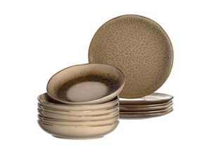 4002541260451 - Tellerset MATERA 12-teilig beige Keramik