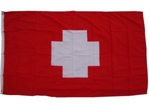 4260307160432 - XXL Flagge Schweiz 250 x 150 cm Fahne mit 3 Ösen 100g m² Stoffgewicht