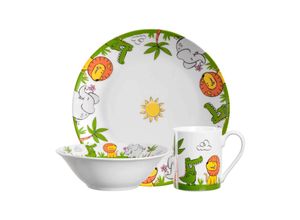 4002541231529 - Kindergeschirr Set Krokodil   Elefant   Löwe Bambini