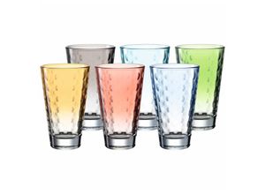 4002541259073 - Trinkgläser Optic Pastell Bunt Groß (6-teilig)