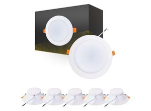 8719157043748 - Mehrfachpackung 6x LED Deckenstrahler 18W 1620lm 120D - 840 Ersatz für 2x18W - 4000K - Kaltweiß