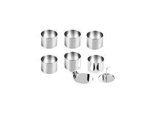 4008256034059 - Dessert- und Speisering Set Edelstahl 8-teilig ca Ø 75 x 55 cm