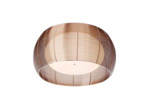 4004353295010 - BRILLIANT Lampe Relax Deckenleuchte 50cm bronze chrom 2x A60 E27 30W gf Normallampen n ent Für LED-Leuchtmittel geeignet Dimmbar bei Verwendung geeigneter Leuchtmittel