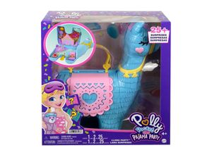 0194735079186 - Polly Pocket Lama Party Spielset Große Schatulle über 25 Überraschungen Puppe