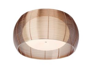 4004353295010 - BRILLIANT Lampe Relax Deckenleuchte 50cm bronze chrom 2x A60 E27 30W gf Normallampen n ent Für LED-Leuchtmittel geeignet Dimmbar bei Verwendung geeigneter Leuchtmittel