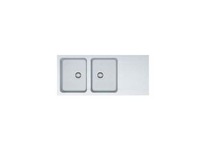 7612981009380 - Orion oid 621 - Küchenspüle mit 2 Becken und Abtropffläche aus Tectonite® Artic White - Franke