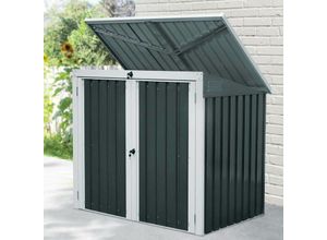 4058166207821 - Mülltonnenbox basura - Maße 158 x 101 x 134 cm Raumfläche 13 m² - für 2X 240 l Mülltonnen i Mülltonnenbox Gartenbox - Home Deluxe