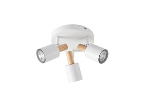 Image of Lindby Junes LED-Deckenspot, dreiflammig, weiß