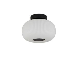 5053423163826 - - Suchscheinwerfer Lumina 1 Light Ceiling Flush mit mattiertem Rippenglas