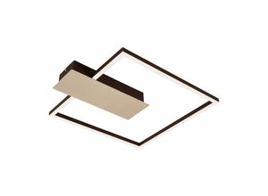 4002707411130 - - led Deckenleuchte leuchten nico 12 w 1400 lm IP20 goldfarben Metall-Kunststoff Dimmbar 375 x 32 x 4 cm