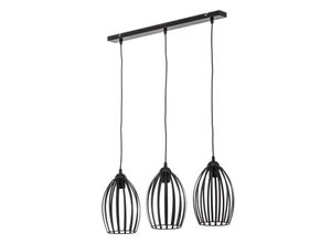 5902349225593 - Helam Lighting - Helam dali Straight Bar Pendelleuchte Schwarz 70cm