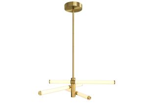 4251110045191 - Maytoni Lighting - Maytoni Axis Moderne integrierte Pendel-Deckenleuchte Gold 3000 k gefrosteter Acrylschirm