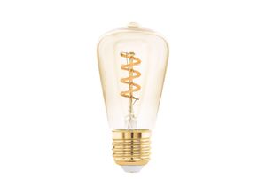 9008606229130 - 110193 led Filament Leuchtmittel E27 Decorative Spirale amber L10cm Ø48cm dimmbar 2000K - Eglo