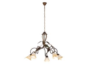 8030626527119 - Onli Lighting - Onli miranda Mehrarmige Pendelleuchte Antikgold Glasschirme