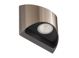 Image of Eco-Light LED-Außenwandlampe Dodd, halbrund, edelstahl