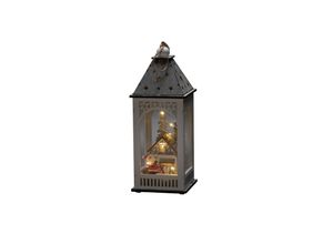 7318303270215 - Konstsmide Christmas LED-Deko-Laterne mit Haus und Weihnachtsmann