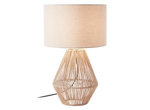 4004353391835 - Lampe Laraine Tischleuchte natur beige 1x A60 E27 42W Mit Schnurzwischenschalter - braun - Brilliant