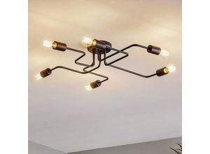 5902349218120 - Helam Lighting - Helam tube Halbbündige Deckenleuchte mit mehreren Armen Schwarz 75cm