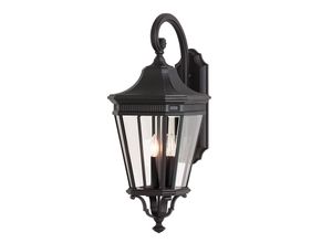 5024005229810 - Elstead - Feiss FE-COTSLN2-L-BK Wandleuchte Cotswold Lane 3xE14 60W Aluminium-Druckguß schwarz Glas H762cm B305cm IP44 dimmbar