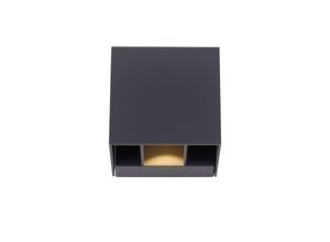 4012248357255 - Led Wandleuchte Block in Anthrazit 2x 325W 420lm - black - Paul Neuhaus