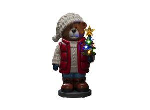 7318304247001 - LED Dekofigur KONSTSMIDE LED Teddybär klein mit 6h Timer 8 bunte Dioden batteriebetrieben Lampen Gr 8 flammig Höhe 385 cm 1 St bunt Dekofiguren