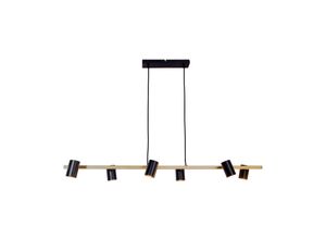 4003222887820 - Näve Leuchten 6er Pendelleuchte FRIDA schwarz   gold (Farbe schwarz)