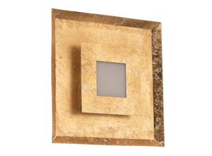 4250294313379 - - Luxuriöse led Innenleuchte window für Wand & Decke Blattgold Design eckig 32cm