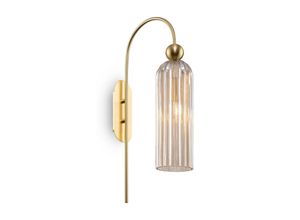 4251110031804 - Antic Moderne Wandleuchte Gold Glasschirm Cognac - Maytoni