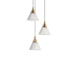 8435526892587 - Veneto LED-Hängelampe Anbau 3-flammig gold