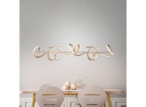 4043689959890 - Led Pendelleuchte Curls in Gold 4x 102W 5320lm - Gold - Leuchten Direkt