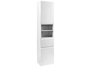 4250163735912 - Lomadox - Hochschrank COMO-03 Hochglanz weiß b x h x t ca 40 x 180 x 35cm