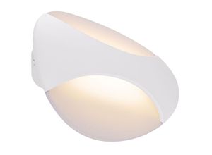 9007371389452 - Led Wandleuchte Alexandra weiß 21 x 15 cm Up & Down warmweiß Außenwandleuchte - Globo