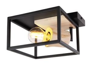 9007371403363 - Lighting - HAGAR - Deckenleuchte Metall schwarz matt 1x E27