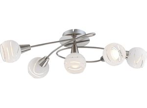 9007371294343 - Lighting - DECKENLEUCHTE METALL NICKEL MATT 5XE14 - Deckenleuchte Metall Nickel matt 5x E14