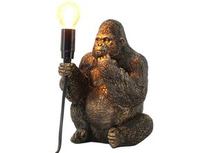 8433933274194 - Zen Et Ethnique - Signes Grimalt Fußlampenmöbel Gorilla Formlampen grau 17x18x24cm 27419