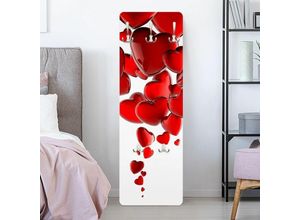 4055958177218 - Garderobe - Herzballons - Weiß Rot Größe HxB 119cm x 39cm