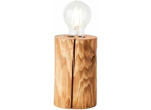 4004353393501 - Lampe Trabo Tischleuchte 15cm kiefer gebeizt Holz 1x A60 E27 25WNormallampen (nicht enthalten) - braun - Brilliant