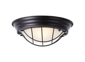 4004353265884 - BRILLIANT Lampe Typhoon Wand- und Deckenleuchte 29cm schwarz 1x A60 E27 30W geeignet für Normallampen (nicht enthalten) Für LED-Leuchtmittel geeignet