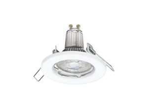 4058075711037 - Spot Einbauleuchten im 5er-Pack inkl 5x GU10-OSRAM Leuchtmittel (5x 26W) weiß metallisches Gehäuse IP20-Schutz - White - Ledvance