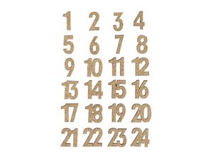 4058896253204 - Adventskalender-Zahlen Glitzer gold