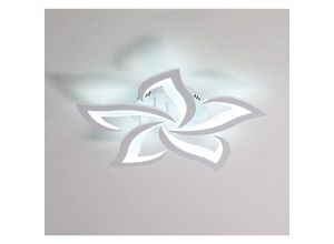 Image of Led Deckenleuchte, Moderne Deckenlampe 60W 4500lm, Blütenblatt-Design 6060cm Deckenlampe für Wohnzimmer, Küche, Schlafzimmer, Esszimmer 6000K