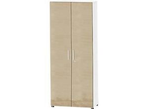 4250510813287 - Select Schrank SET UP 6 OH abschließbar B 800 x T 420 x H 2196 mm weiß Wildeiche